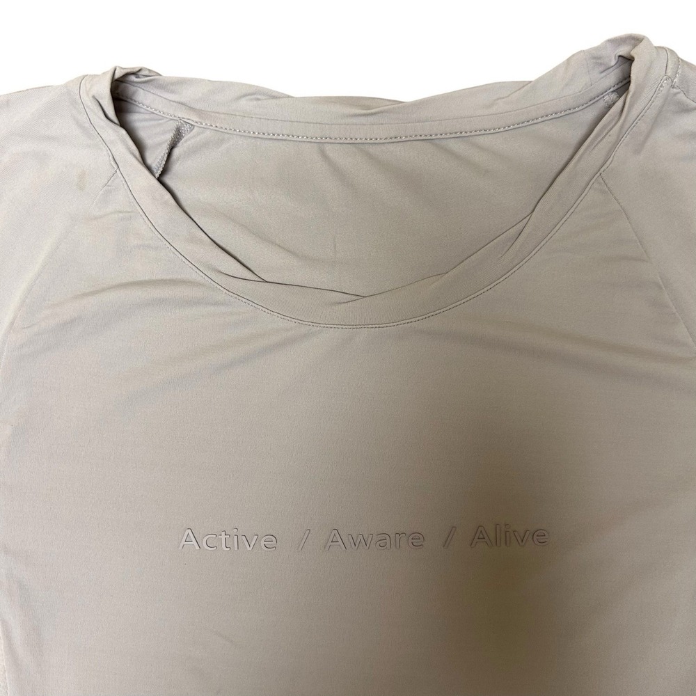 Aimer Sports Active Aware Alive Women's Short Sleeve Athletic T Shirt Purple‎ M